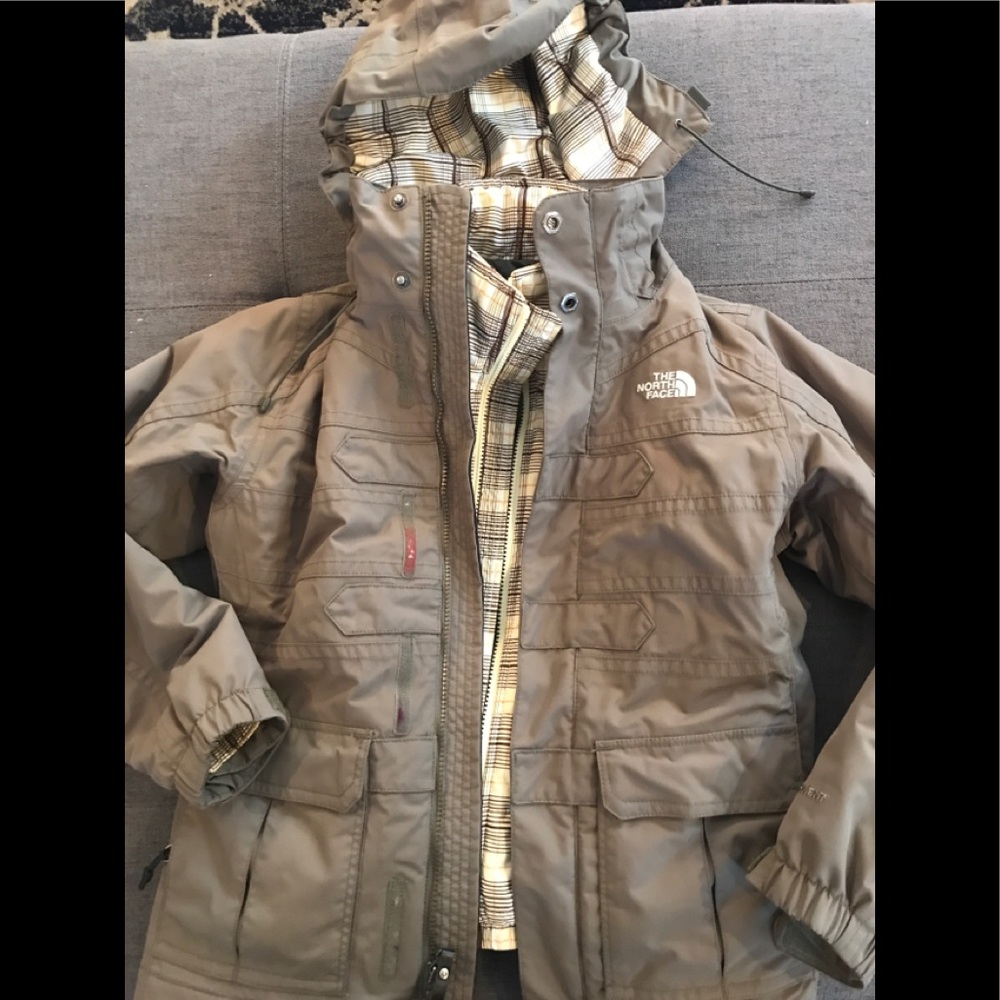 North Face coat with removable puffer coat..